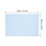 Ewen Silicone Placemats for Kitchen, Extra Large Thick Dining Table Placemat, Heat Resistant Non-Slip Washable Durable Meal Mats, Blue
