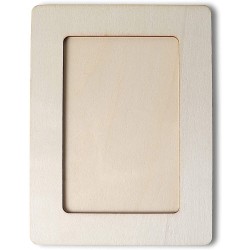 Ewen Wooden Picture Frame for 4 x 6 Inch Photos, 1pcs Photo Frames 4 by 6 Vertically Display for Table Top Desktop, DIY Handmade Gift Frame for Art Craft