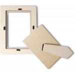 Ewen Wooden Picture Frame for 4 x 6 Inch Photos, 1pcs Photo Frames 4 by 6 Vertically Display for Table Top Desktop, DIY Handmade Gift Frame for Art Craft